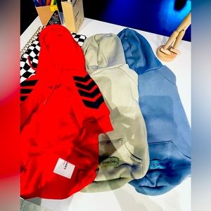 Multiple Colorful Dog hoodies (3 total)